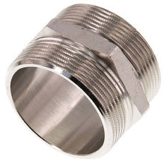 G 2'' Messing vernickelt Doppelnippel 16 bar