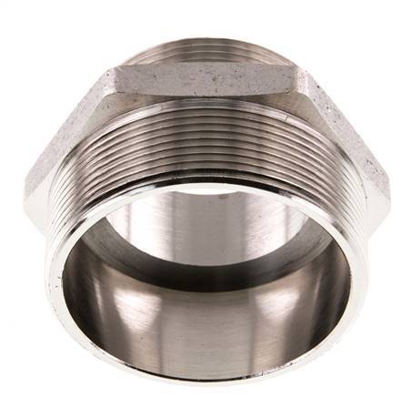 G 2 1/2'' x G 2'' Vernickeltes Messing Doppelnippel 16 bar