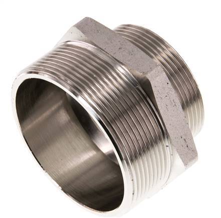 G 2 1/2'' x G 2'' Vernickeltes Messing Doppelnippel 16 bar