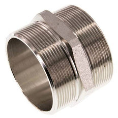 G 2 1/2'' Messing vernickelt Doppelnippel 16 bar