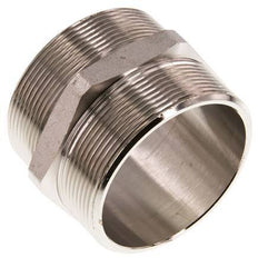 G 2 1/2'' Messing vernickelt Doppelnippel 16 bar