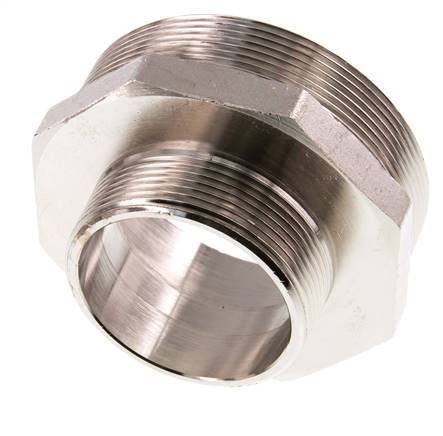 G 3'' x G 2'' Vernickeltes Messing Doppelnippel 16 bar