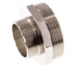 G 3'' x G 2'' Vernickeltes Messing Doppelnippel 16 bar