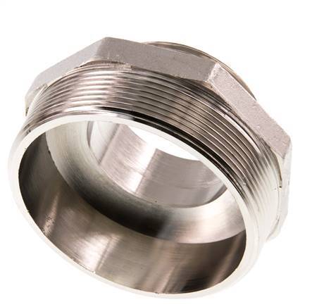 G 3'' x G 2'' Vernickeltes Messing Doppelnippel 16 bar
