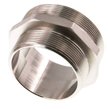 G 3'' x G 2 1/2'' Vernickeltes Messing Doppelnippel 16 bar