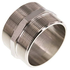 G 3'' Messing vernickelt Doppelnippel 16 bar