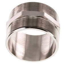 G 3'' Messing vernickelt Doppelnippel 16 bar