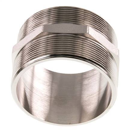 G 3'' Messing vernickelt Doppelnippel 16 bar