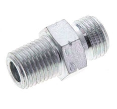 UNF 9/16''-18 x 1/4'' NPT Verzinkter Stahl Doppelnippel ORFS 630 Bar - Hydraulisch