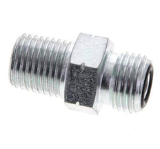 UNF 9/16''-18 x 1/4'' NPT Verzinkter Stahl Doppelnippel ORFS 630 Bar - Hydraulisch