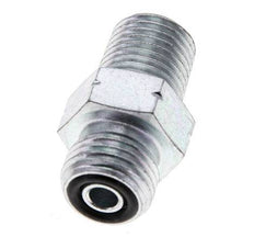 UNF 9/16''-18 x 1/4'' NPT Verzinkter Stahl Doppelnippel ORFS 630 Bar - Hydraulisch