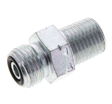 UNF 9/16''-18 x 1/4'' NPT Verzinkter Stahl Doppelnippel ORFS 630 Bar - Hydraulisch