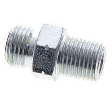 UNF 9/16''-18 x 1/4'' NPT Verzinkter Stahl Doppelnippel ORFS 630 Bar - Hydraulisch