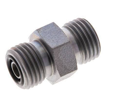 UNF 9/16''-18 Verzinkter Stahl Doppelnippel ORFS 630 Bar - Hydraulisch [2 Stück]