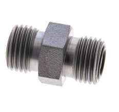 UNF 9/16''-18 Verzinkter Stahl Doppelnippel ORFS 630 Bar - Hydraulisch [2 Stück]