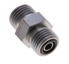 UNF 9/16''-18 Verzinkter Stahl Doppelnippel ORFS 630 Bar - Hydraulisch [2 Stück]