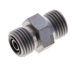 UNF 9/16''-18 Verzinkter Stahl Doppelnippel ORFS 630 Bar - Hydraulisch [2 Stück]