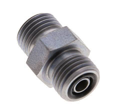 UNF 9/16''-18 Verzinkter Stahl Doppelnippel ORFS 630 Bar - Hydraulisch [2 Stück]