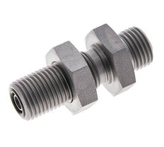 UNF 9/16''-18 Außengewinde Verzinkter Stahl Schottverschraubung ORFS 630 Bar - Hydraulisch