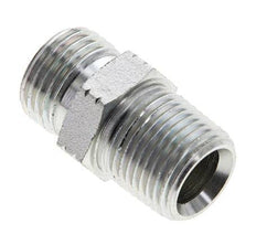 UN 11/16''-16 x 3/8'' NPT Verzinkter Stahl Doppelnippel ORFS 630 Bar - Hydraulisch