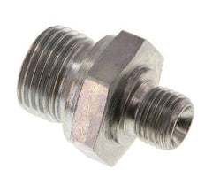 G 1/2'' x G 1/4'' Zinc plated Steel Double Nipple 400 Bar - Hydraulic [2 Pieces]