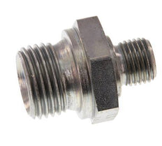 G 1/2'' x G 1/4'' Verzinkter Stahl Doppelnippel 400 Bar - Hydraulisch [2 Stück]