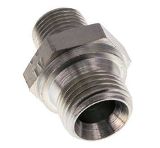 G 1/2'' x G 3/8'' Verzinkter Stahl Doppelnippel 400 Bar - Hydraulisch [2 Stück]