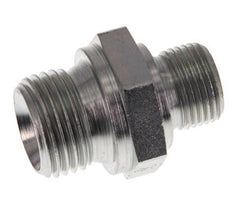 G 1/2'' x G 3/8'' Verzinkter Stahl Doppelnippel 400 Bar - Hydraulisch [2 Stück]