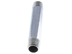 R 1/2'' Zinc plated Steel Double Pipe Nipple 50 Bar DIN 2982 - 120mm [5 Pieces]