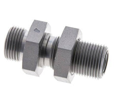 UN 13/16''-16 Außengewinde aus verzinktem Stahl Schottverschraubung ORFS 630 Bar - Hydraulisch