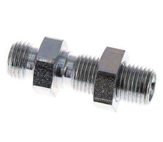 G 1/4'' Verzinkter Stahl Schottwand Doppelnippel 350 Bar - Hydraulisch