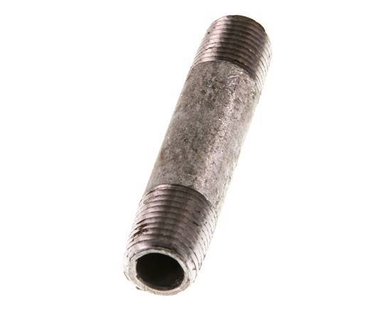 R 1/4'' Zinc plated Steel Double Pipe Nipple 50 Bar DIN 2982 - 60mm [2 Pieces]