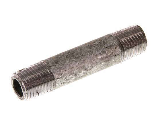 R 1/4'' Zinc plated Steel Double Pipe Nipple 50 Bar DIN 2982 - 60mm [2 Pieces]