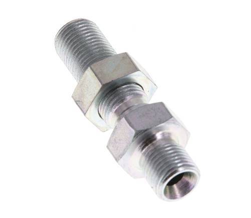 G 1/8'' Verzinktes Stahlschott Doppelnippel 475 Bar - Hydraulisch