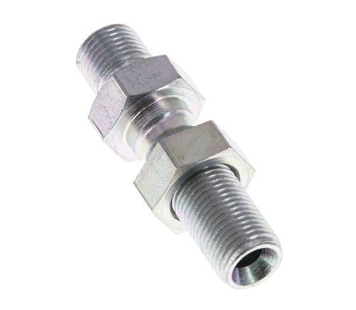 G 1/8'' Verzinktes Stahlschott Doppelnippel 475 Bar - Hydraulisch
