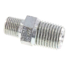 1/8'' NPT x 1/4'' NPT Verzinkter Stahl Doppelnippel 375 Bar - Hydraulisch [2 Stück]