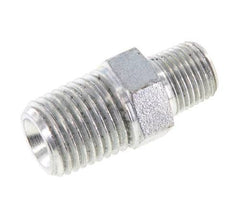 1/8'' NPT x 1/4'' NPT Zinc plated Steel Double Nipple 375 Bar - Hydraulic [2 Pieces]