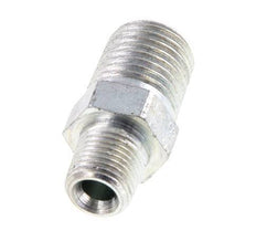 1/8'' NPT x 1/4'' NPT Verzinkter Stahl Doppelnippel 375 Bar - Hydraulisch [2 Stück]
