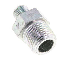 1/8'' NPT x 3/8'' NPT Zinc plated Steel Double Nipple 210 Bar - Hydraulic