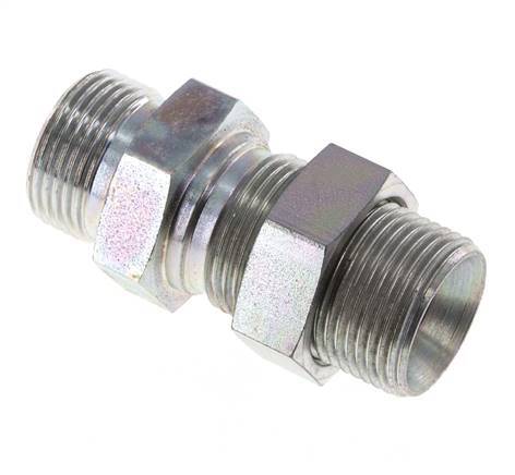 G 3/4'' Verzinkter Stahl Schottwand Doppelnippel 325 Bar - Hydraulisch