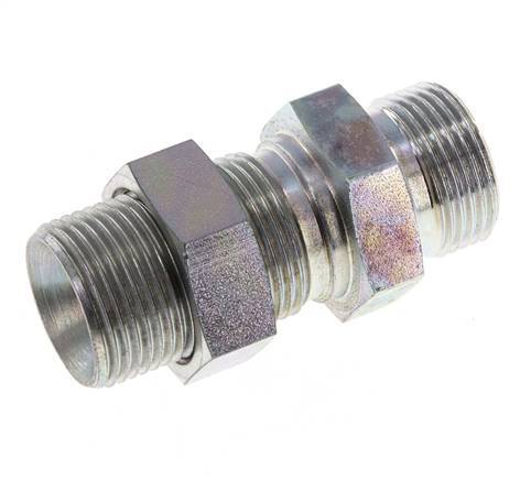 G 3/4'' Verzinkter Stahl Schottwand Doppelnippel 325 Bar - Hydraulisch