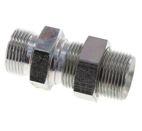 G 3/4'' Verzinkter Stahl Schottwand Doppelnippel 325 Bar - Hydraulisch