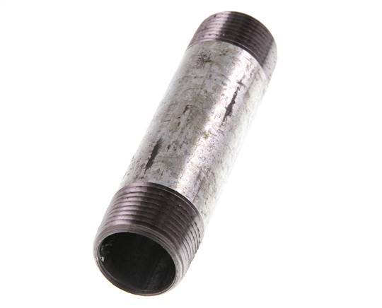 R 3/4'' Zinc plated Steel Double Pipe Nipple 50 Bar DIN 2982 - 100mm [5 Pieces]