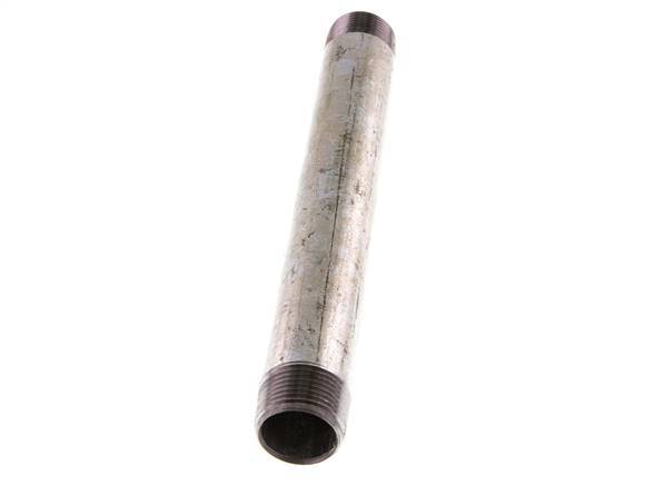 R 3/4'' Zinc plated Steel Double Pipe Nipple 50 Bar DIN 2982 - 200mm [2 Pieces]