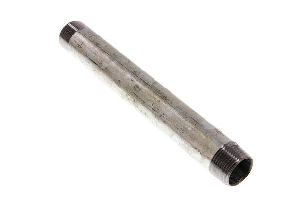 R 3/4'' Zinc plated Steel Double Pipe Nipple 50 Bar DIN 2982 - 200mm [2 Pieces]