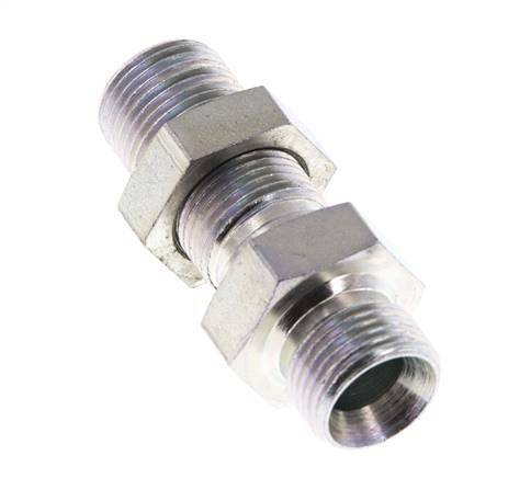 G 3/8'' Verzinktes Stahlschott Doppelnippel 325 Bar - Hydraulisch