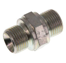 G 3/8'' Zinc plated Steel Double Nipple 400 Bar - Hydraulic [2 Pieces]