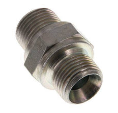 G 3/8'' Zinc plated Steel Double Nipple 400 Bar - Hydraulic [2 Pieces]