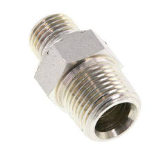 3/8'' NPT x G 1/4'' Verzinkter Stahl Doppelnippel 3-teilig 700 Bar - Hydraulisch