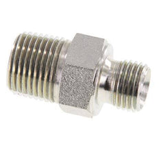 3/8'' NPT x G 1/4'' Verzinkter Stahl Doppelnippel 3-teilig 700 Bar - Hydraulisch